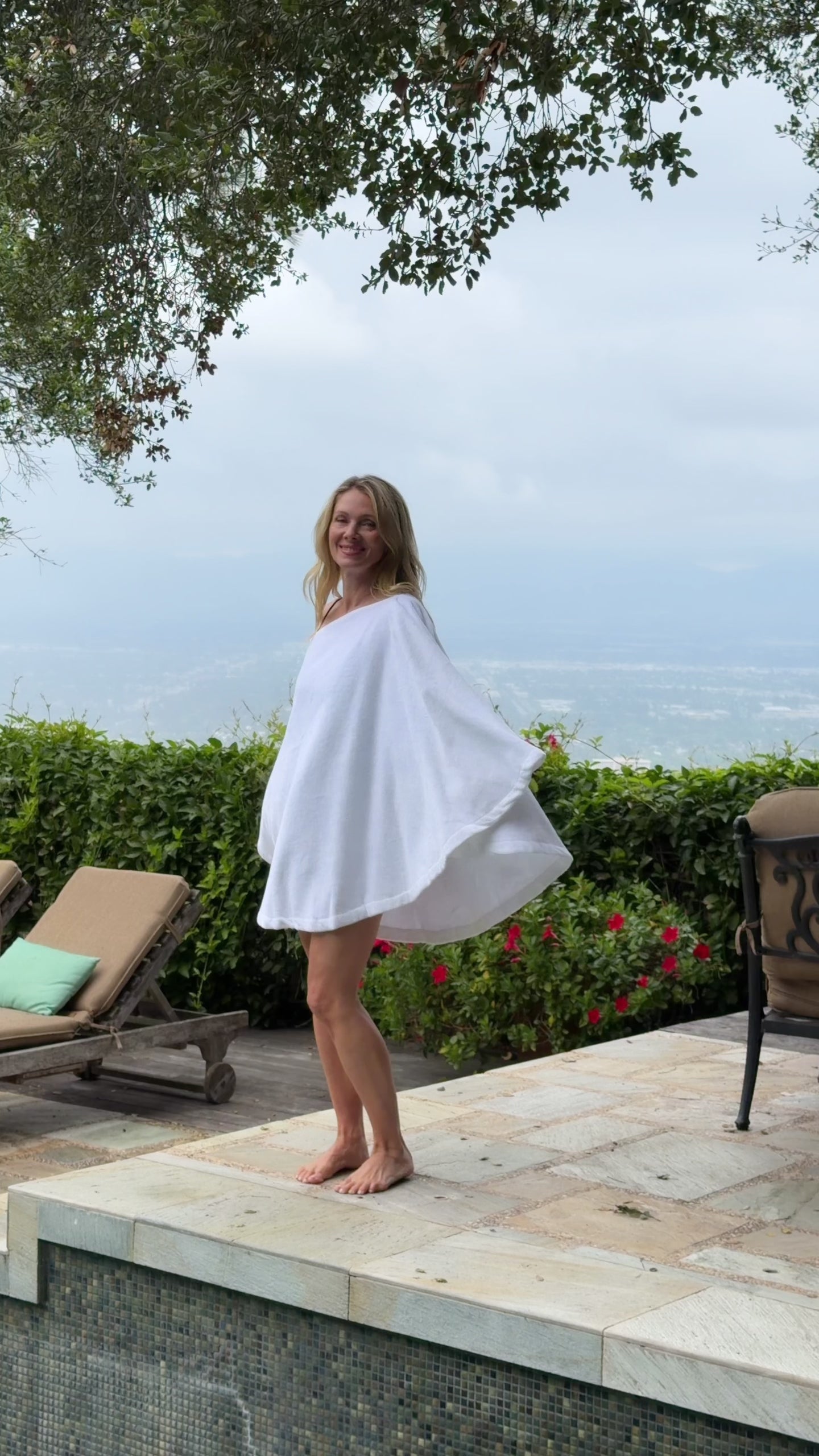 blue dress for baby girl Lurex Sheer Kimono Cover-Up – Lightweight Kaftan Dress White main image 0
