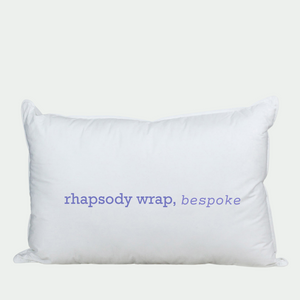 rhapsody wrap down and feather pillow, bespoke edition