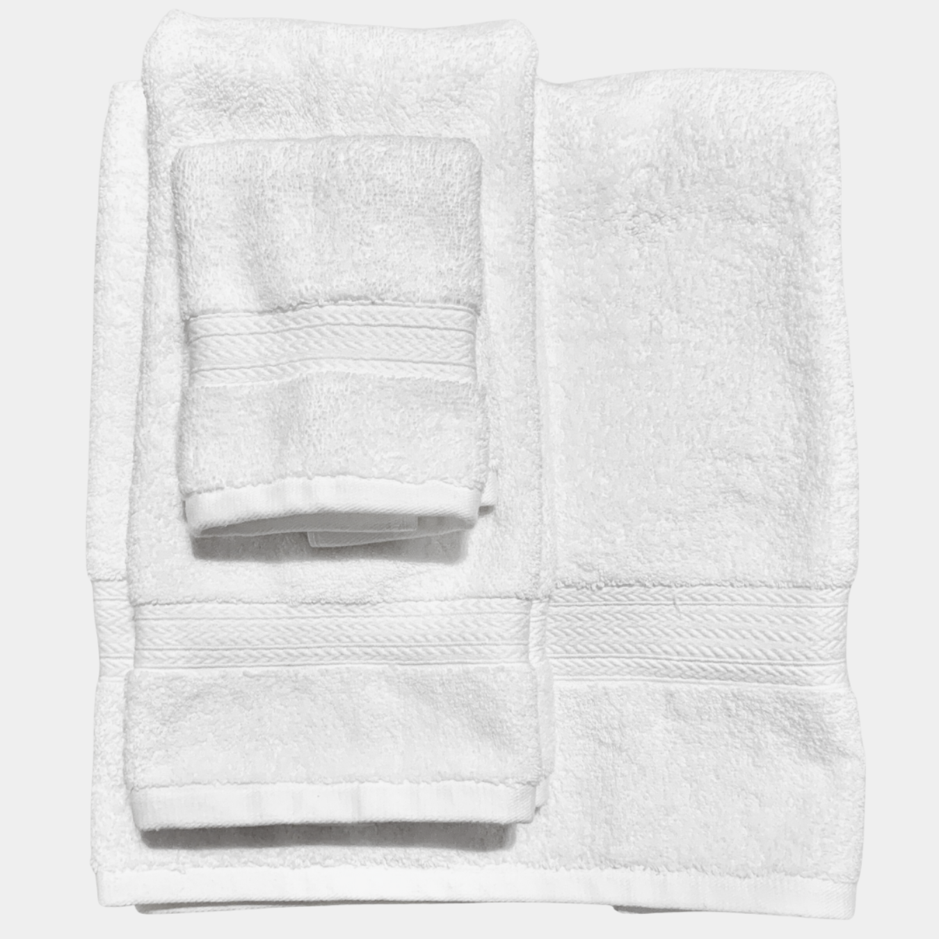 sahara 100% cotton dual core dobby border bath towels