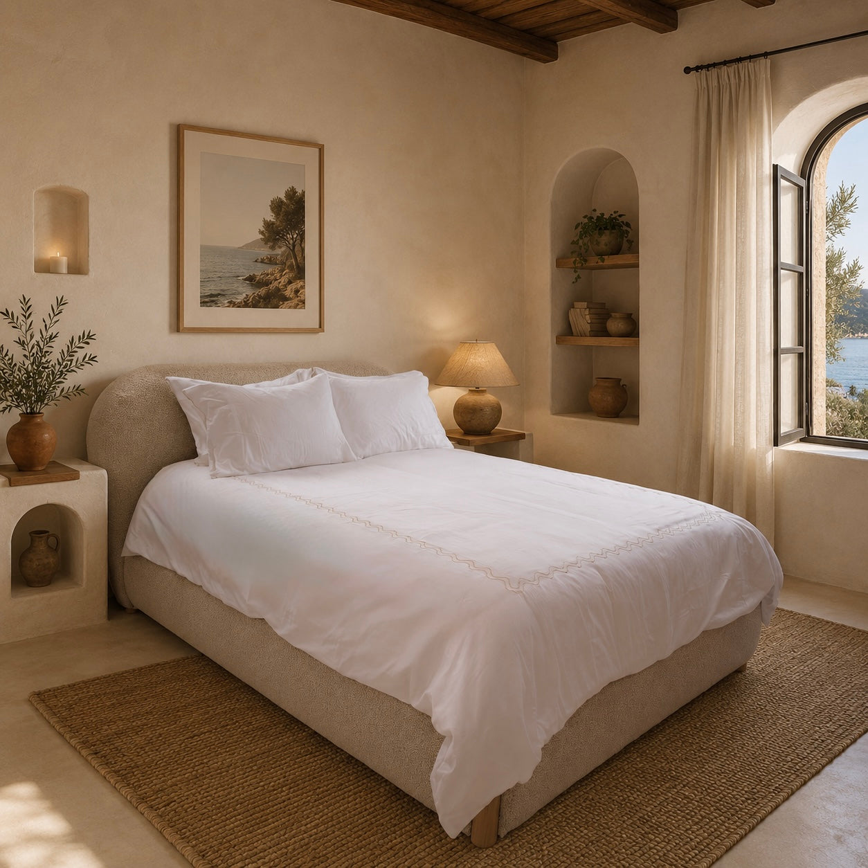 serenity scallop sheet sets