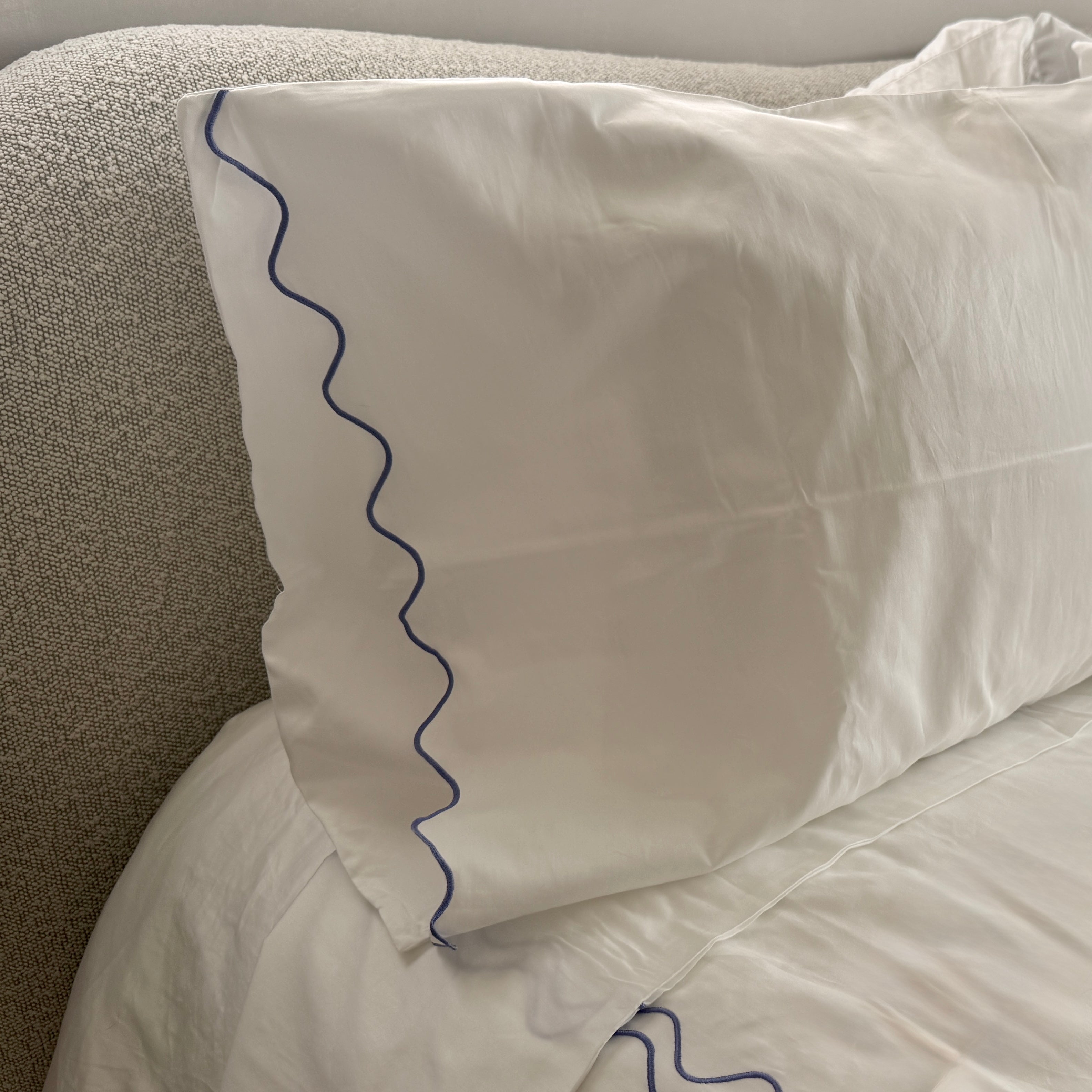 serenity scallop pillowcase sets