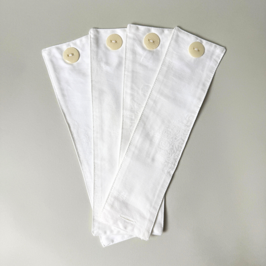 tablescape etc buttoned napkin rings, set of 4