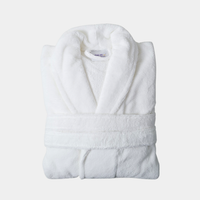 taurus mountain collection absorb8™ shawl collar robe, white