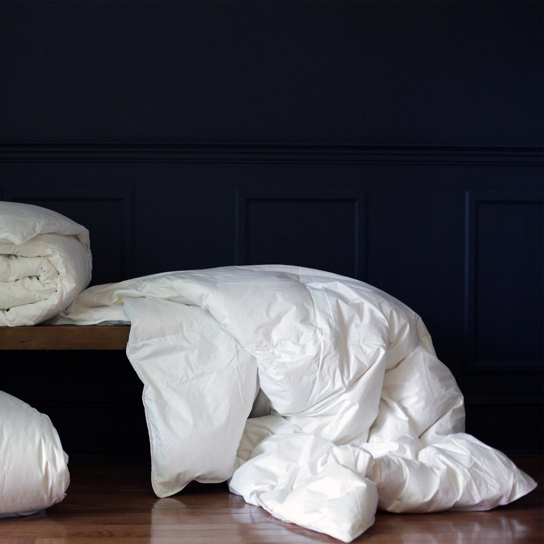 essential white goose down comforter, all-seasons weight