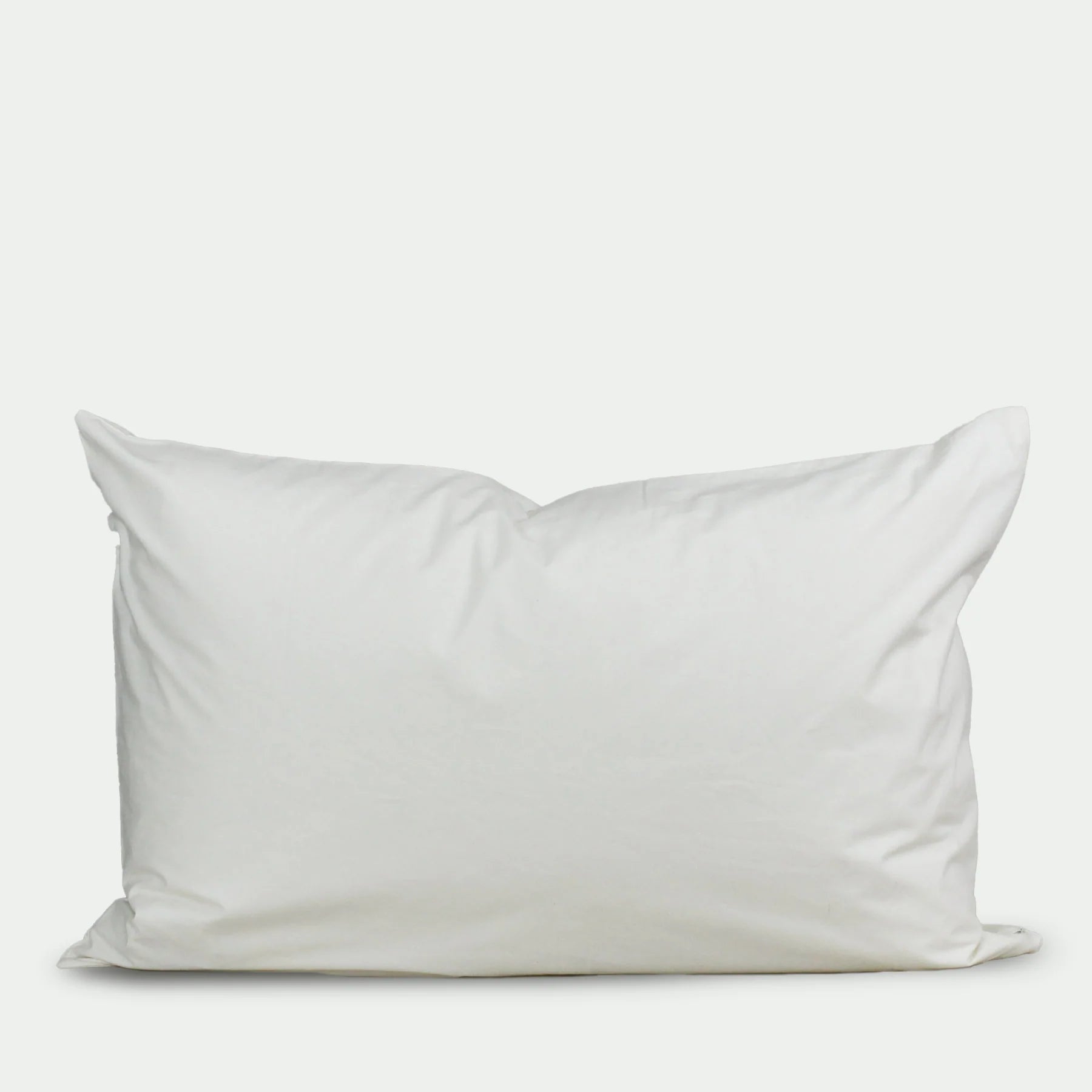 organic cotton covered square feather pillow insert