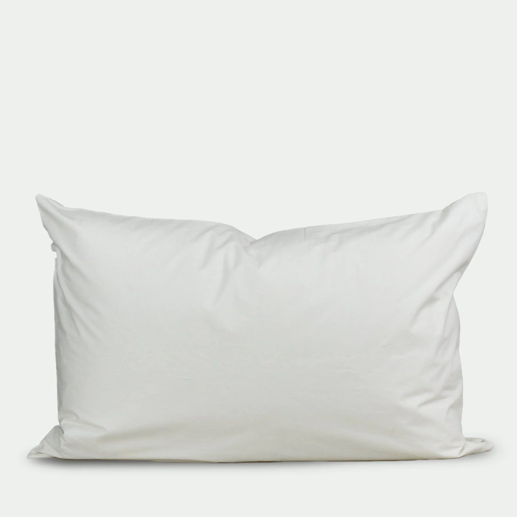 Down etc. 235tc Cotton-Covered Rectangle Pillow Insert Filled with Feathers and Down - 14 x 20, White