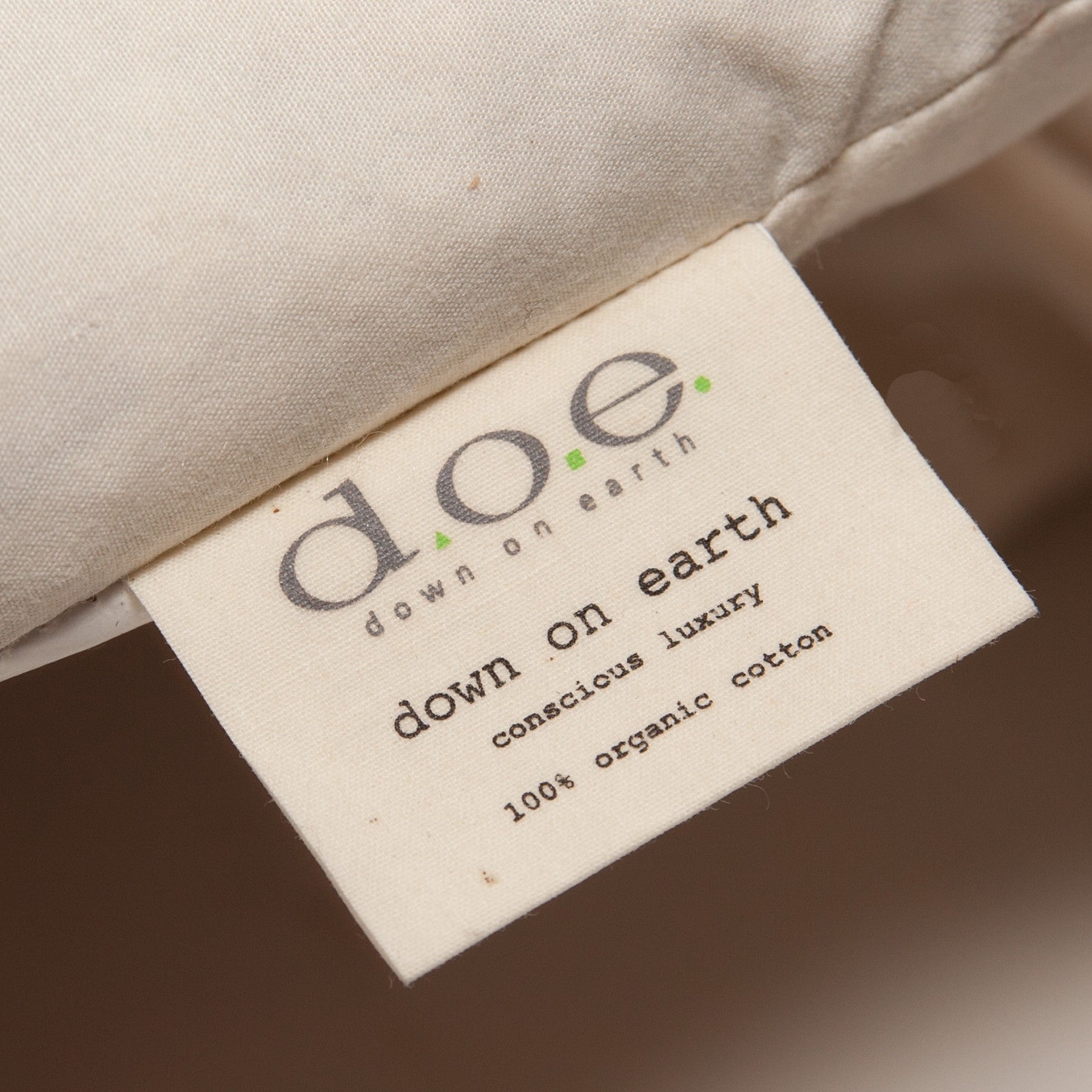 d.o.e. down on earth® down and feather pillow inserts with organic cotton ticking