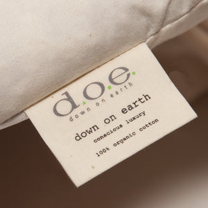 D.O.E. Down on Earth® Down and Feather Pillow Inserts with Organic Cotton Ticking