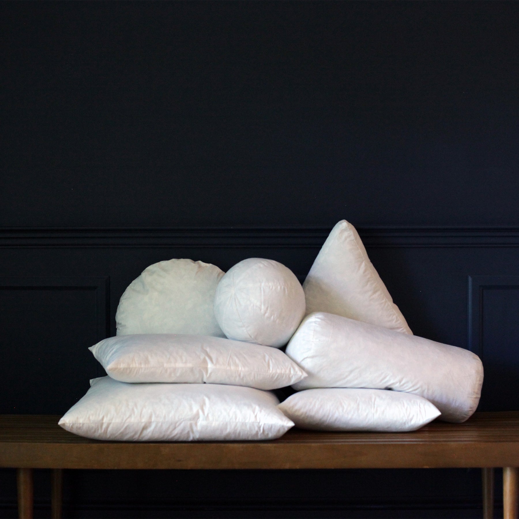Cotton Covered Ball Pillow Insert/ Pillows/ Down etc – Down Etc