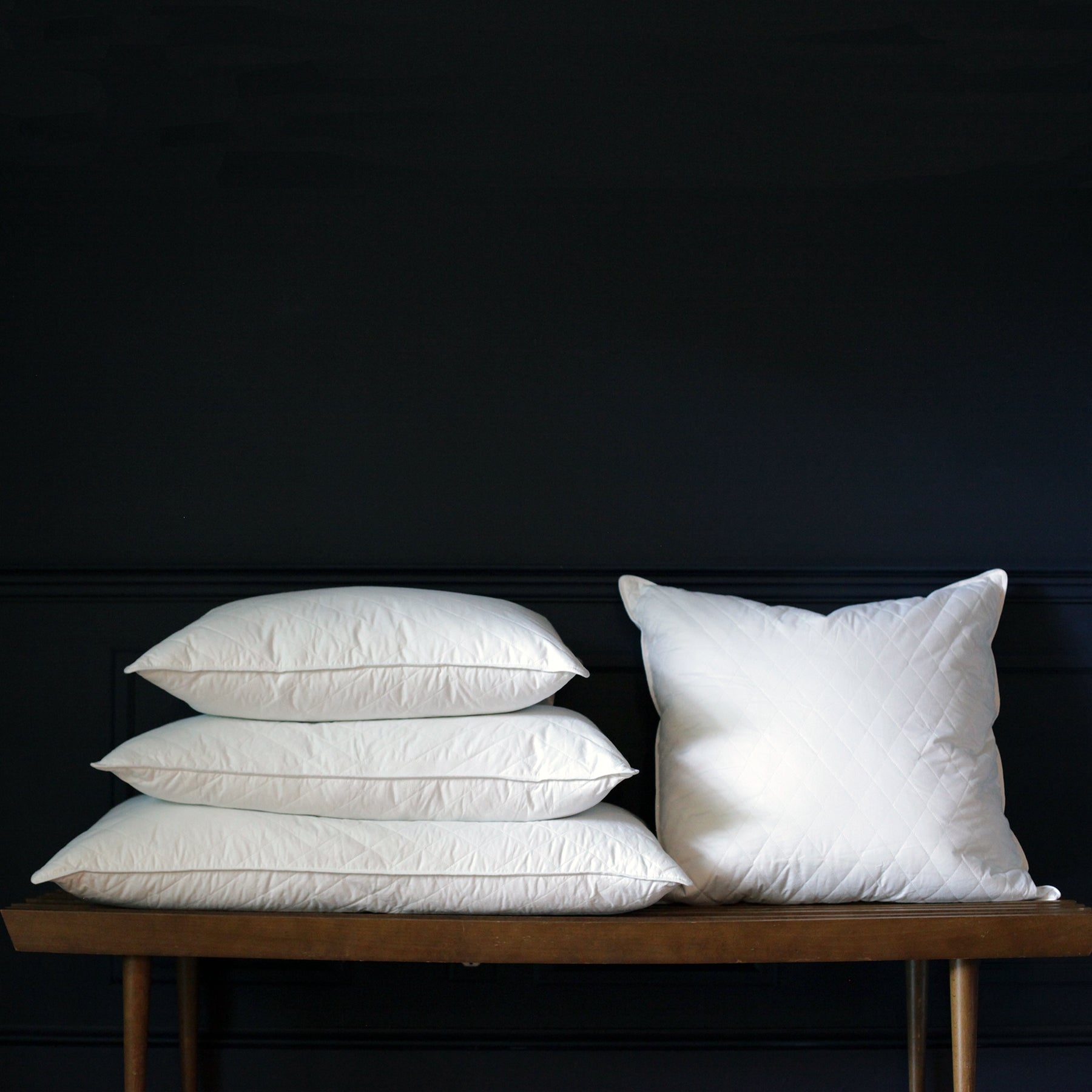 diamond support® feather pillow, firm