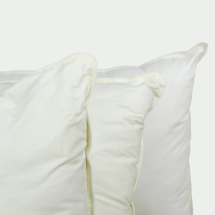 d.o.e. down on earth® 50%-50% goose down and feather pillow with organic cotton ticking