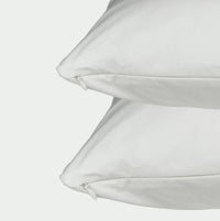 rhapsody wrap white goose down and white goose feather pillows with pillow protectors bundle