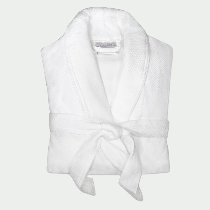 pyrenees diamond jacquard shawl collar robe