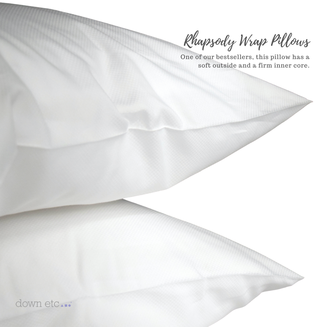 Rhapsody Wrap White Goose Down and Feather Pillow