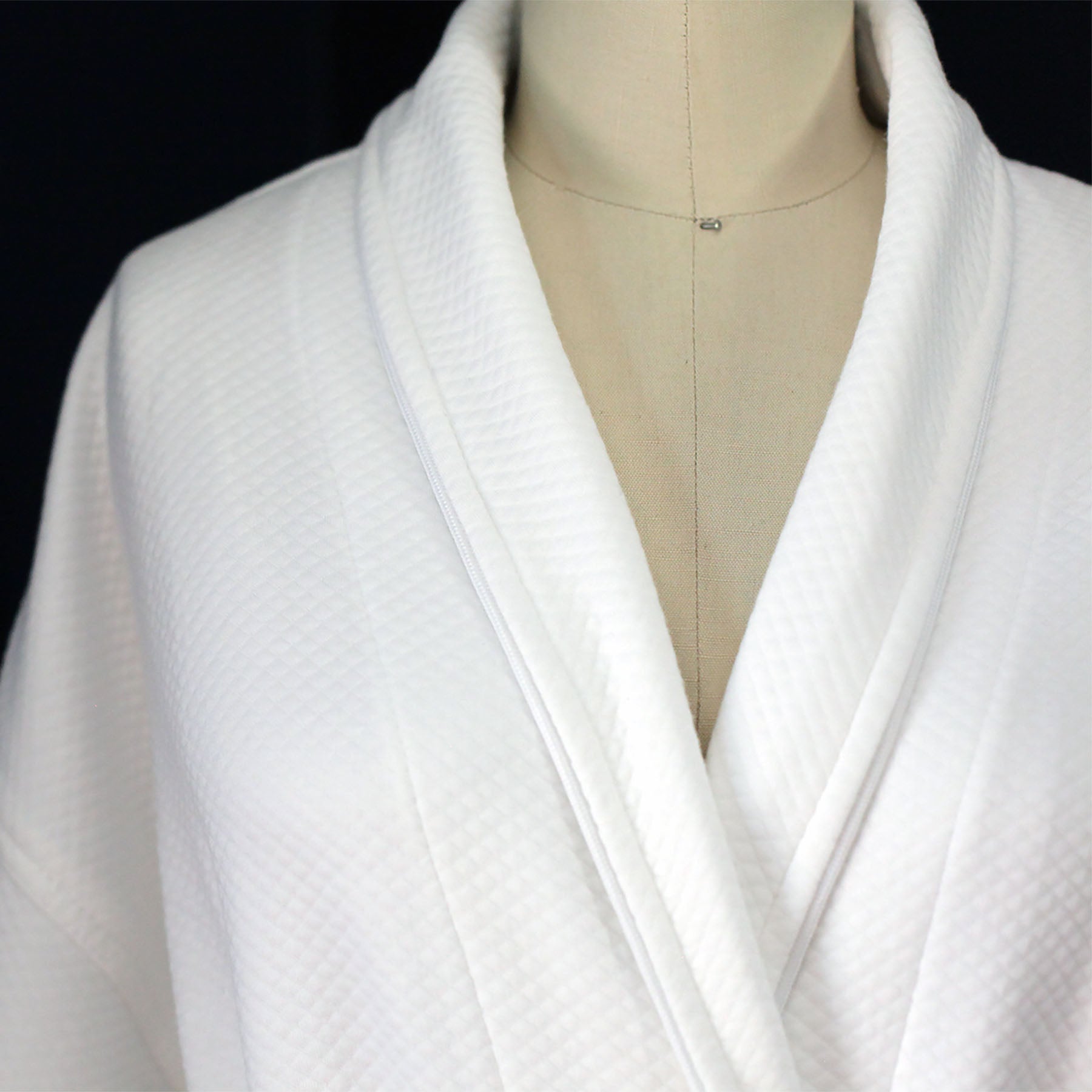 pyrenees diamond jacquard shawl collar robe