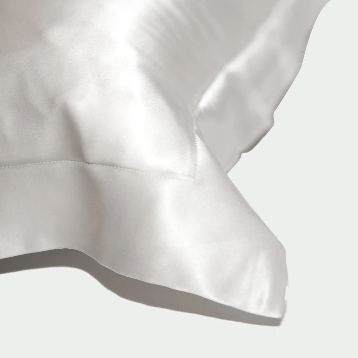 Tiara Silks® Moonstone Pillowcase+White Velvet Travel Bag