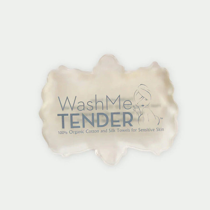 wash me tender™ silk and organic cotton ribbed towel set