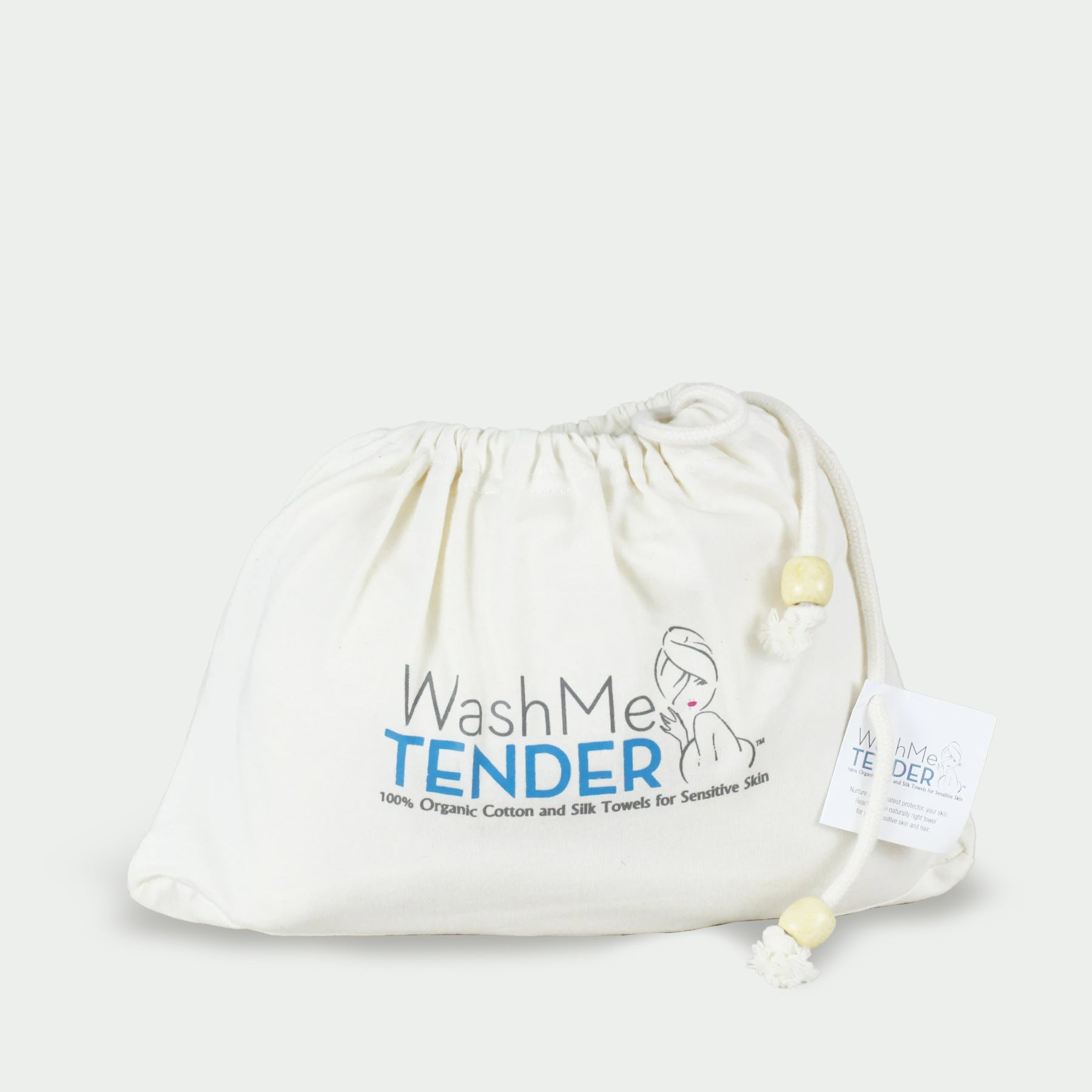 wash me tender™ silk and organic cotton ribbed towel set