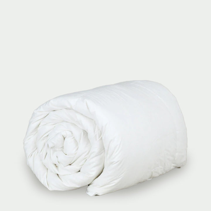 essential white goose down comforter, winter weight